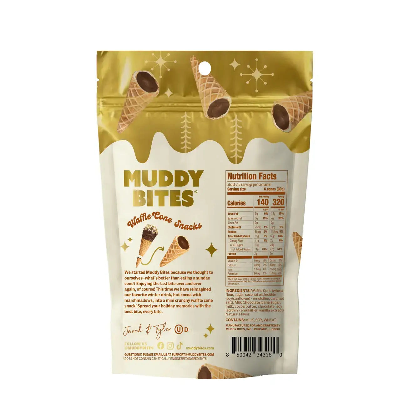 OPEN HOUSE SPECIAL: Muddy Bites Hot Cocoa Waffle Cone Snacks