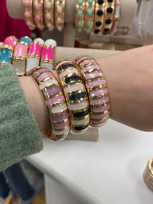 Whitney Stripe Bangle Bracelet