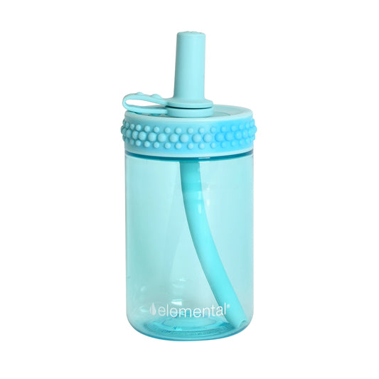 Kids Leakproof Bubble Grip Cup - Sky Blue Tie Dye