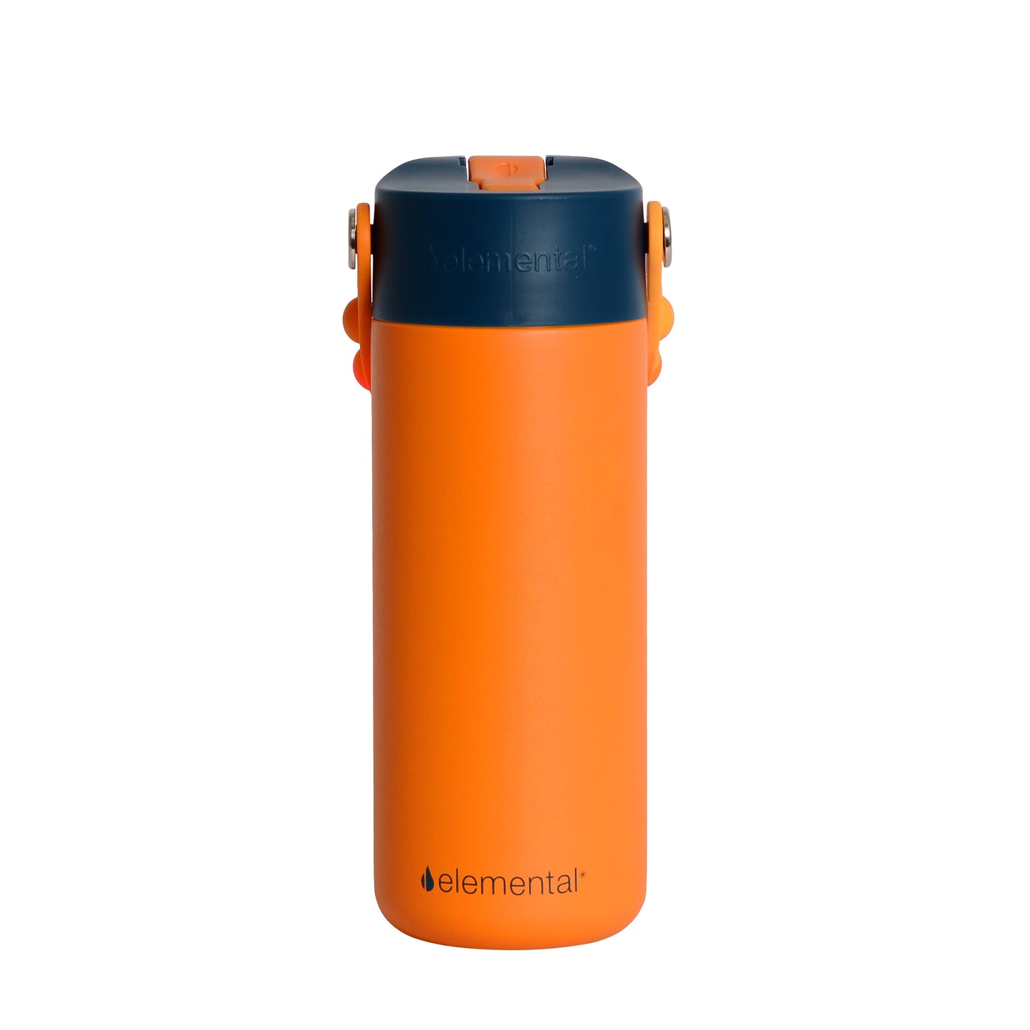 Kids Fidget Handle Water Bottle - Orange Tie Dye