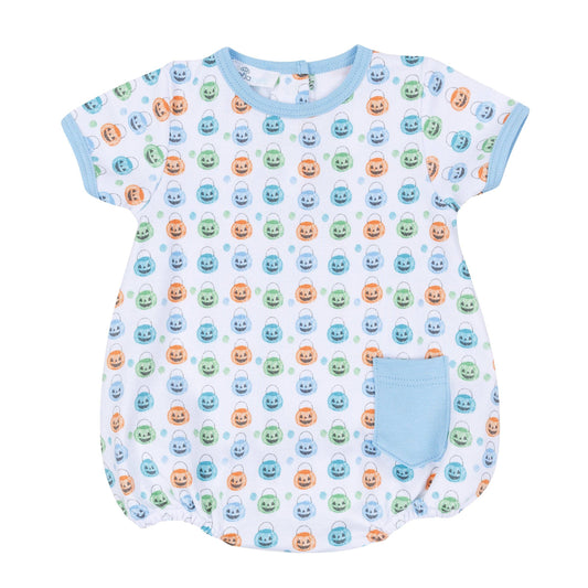 Pumpkin Party Print Bubble - Light Blue