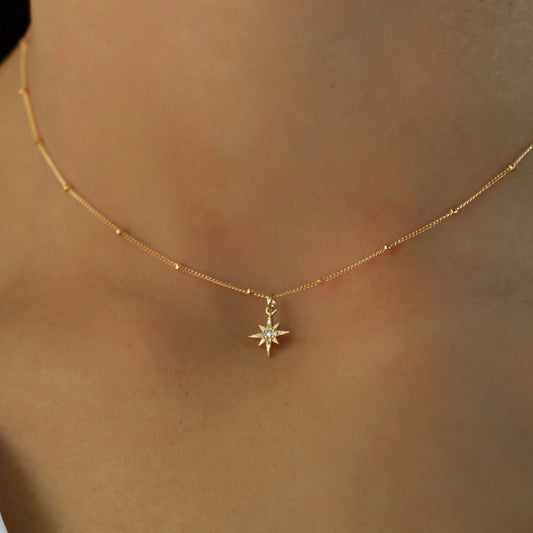 Gold Starburst Choker