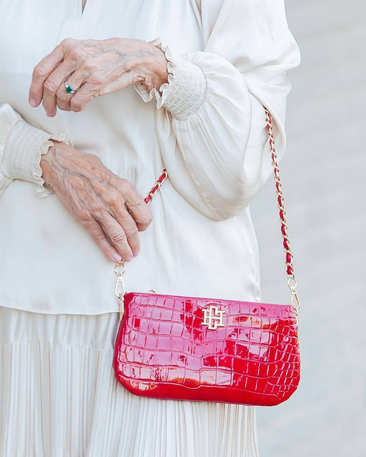 Livi Crossbody - Red Patent