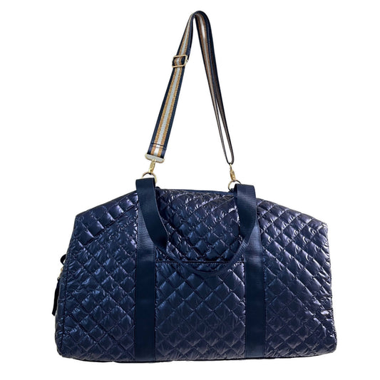 Debra Diamond Navy Patent Weekender