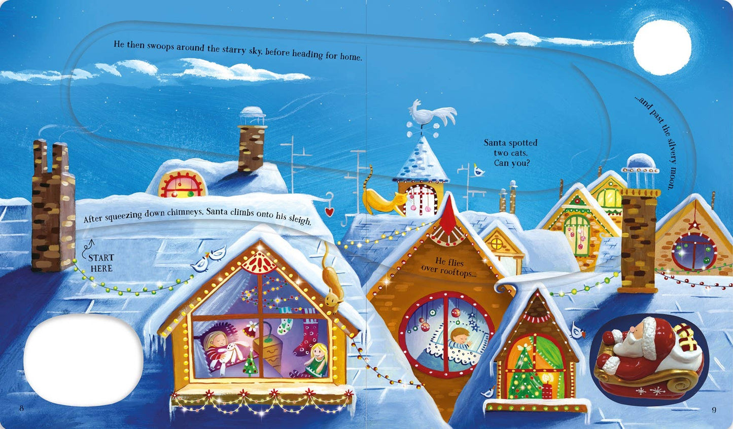Wind-Up Santa's Sleigh