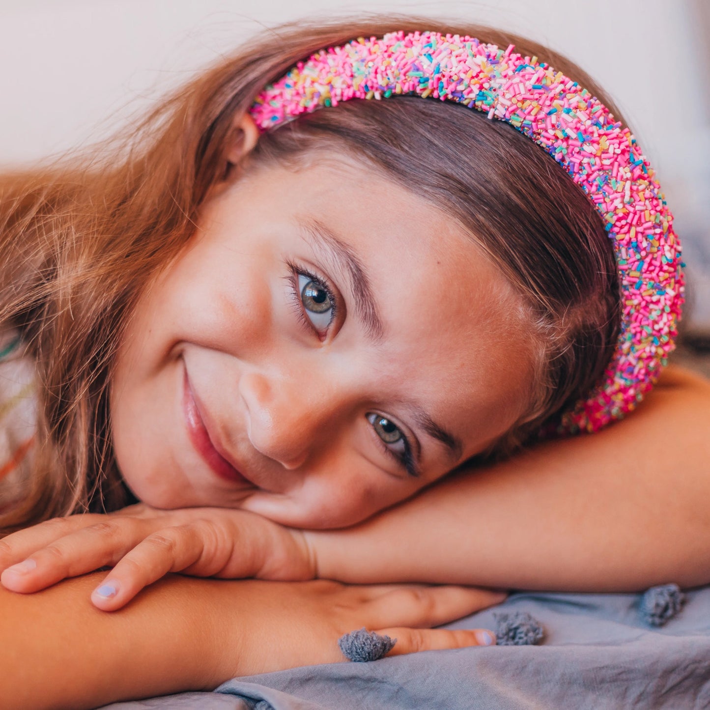 Girl’s Hot Pink Sprinkles Headband