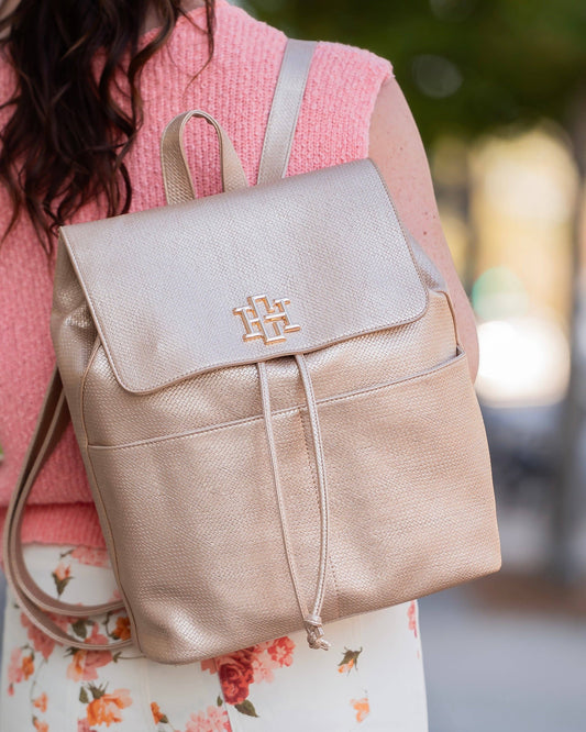 Bennett Backpack - Woven Gold