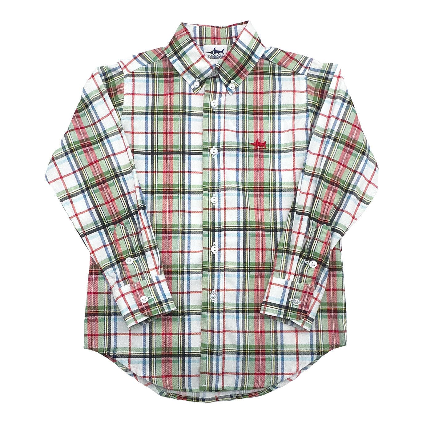 Carter Oxford Creme Plaid Button Up