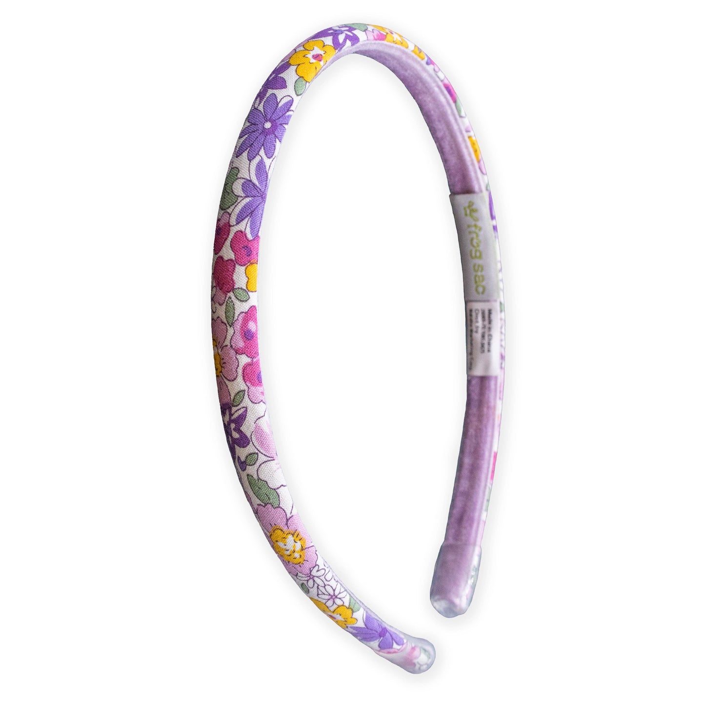 Girl's Purple Thin Floral Headband