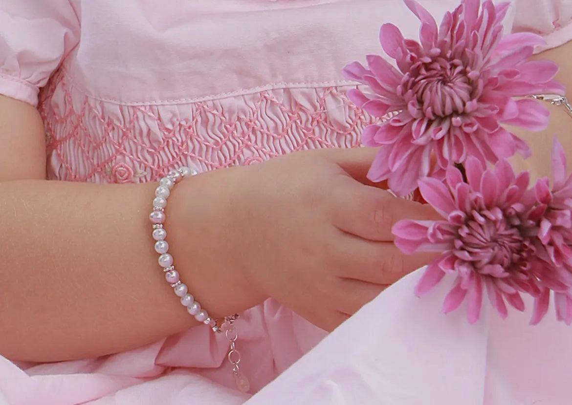 Addie Sterling Silver Baby Bracelet