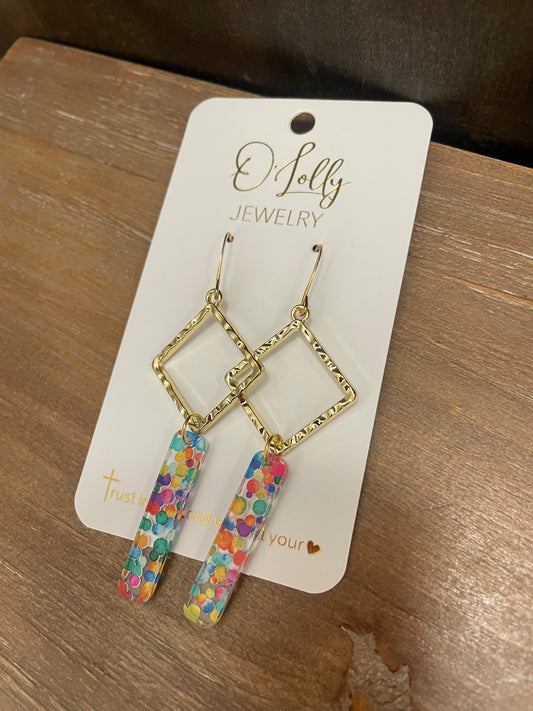 Dani Colorful Acrylic Earrings