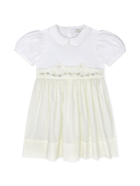 Blessings Yellow Flower Embroidery Sunday’s Best Dress