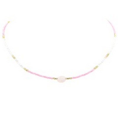 MB - Barbie Pink Beaded Pearl Necklace