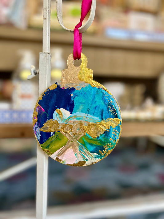 BB Fulton Jesus Ornament (Dark Blue)