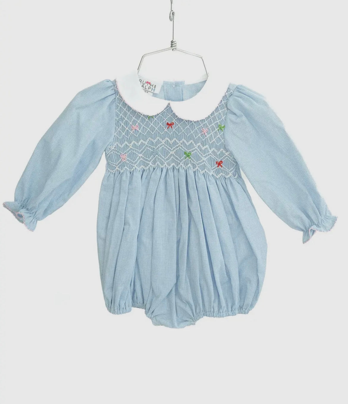 Holiday Smocked Bows Bubble