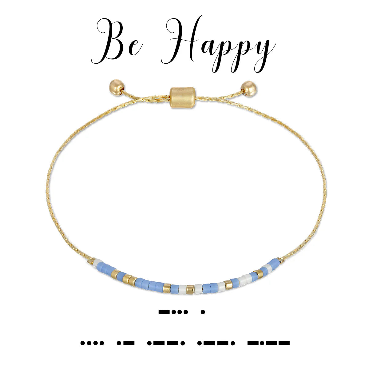 Be Happy Dot & Dash Bracelet