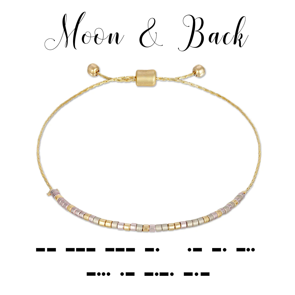 Moon & Back Dot & Dash Bracelet