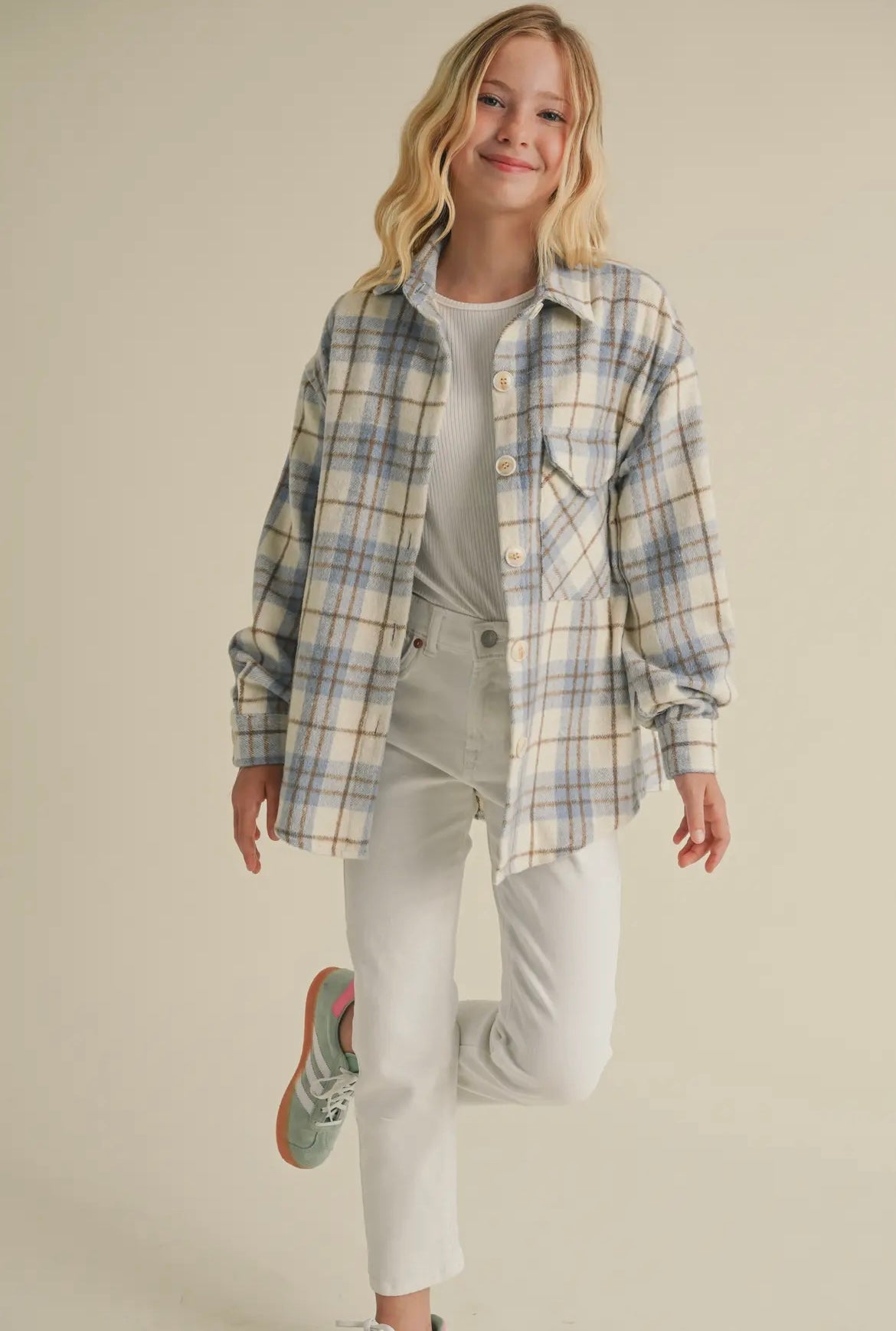 Blue Plaid Shacket