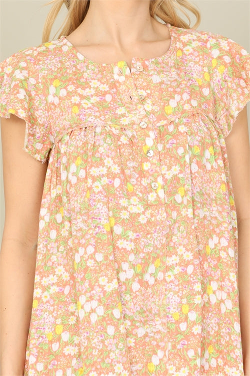 Sun Is Smiling Floral Dress