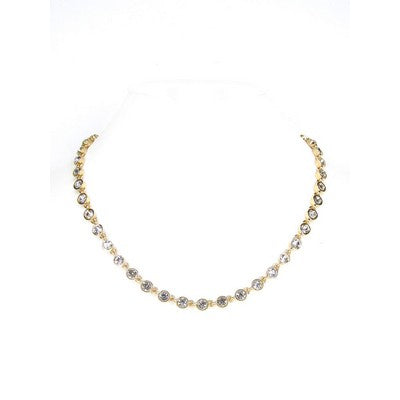 MB - Gold Crystal Necklace
