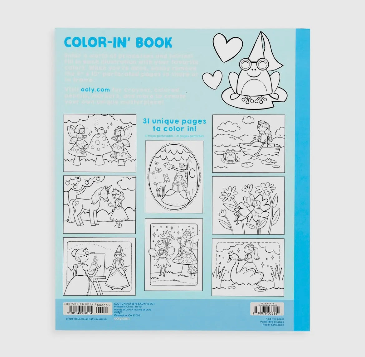 Princesses & Fairies Coloring Book