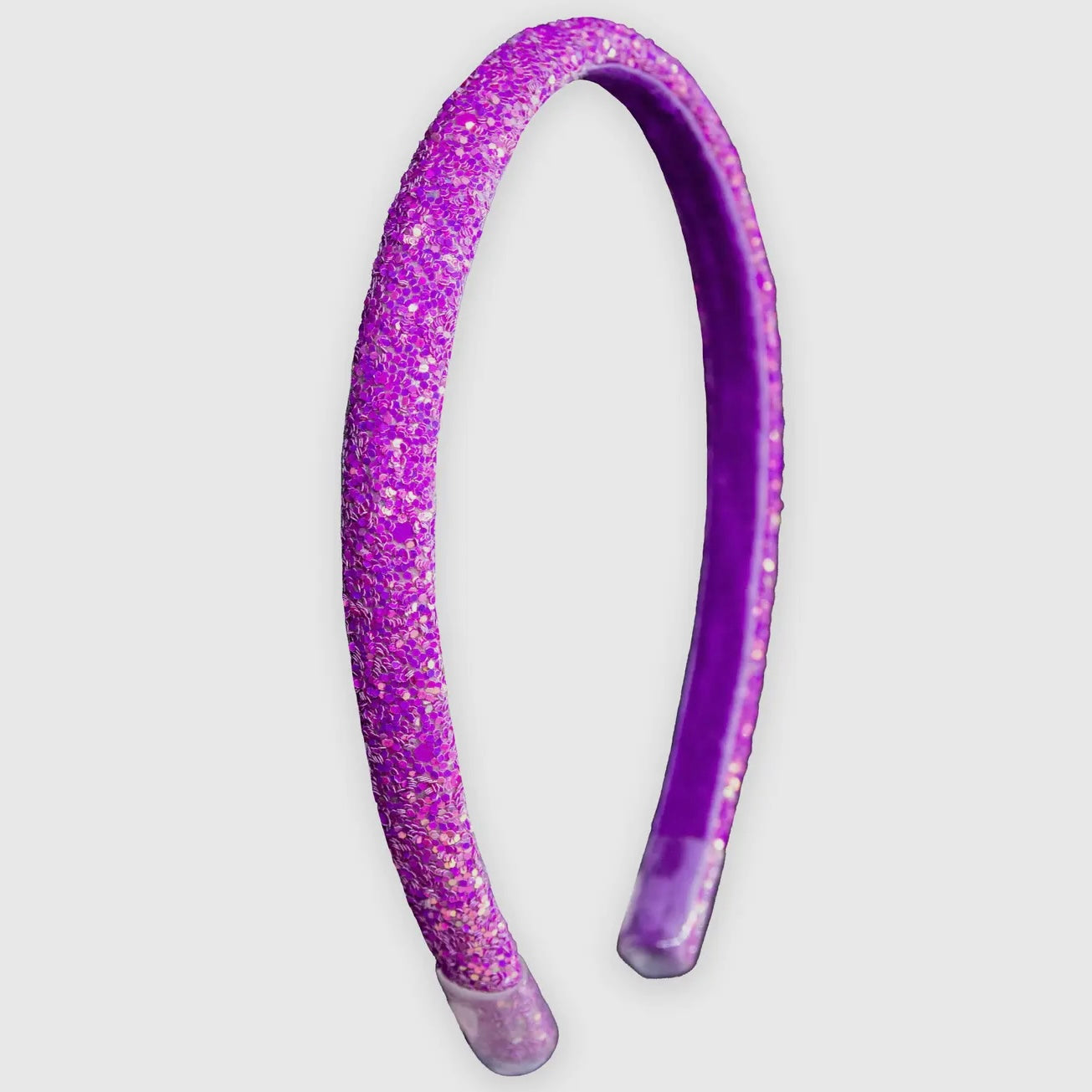 Girl's Purple Thin Glitter Headband