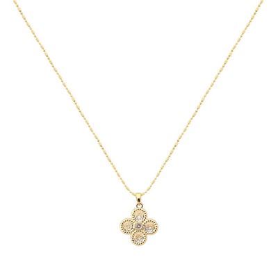 MB - Dean Gold Clover Necklace