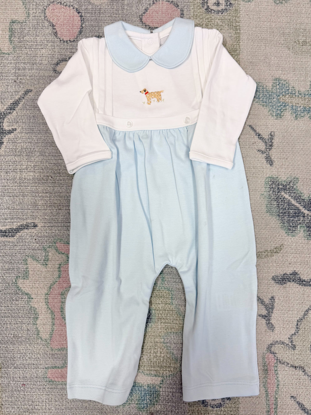 Winston Blue & White Collared Longall