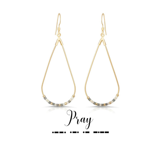 Pray Dot & Dash Earrings