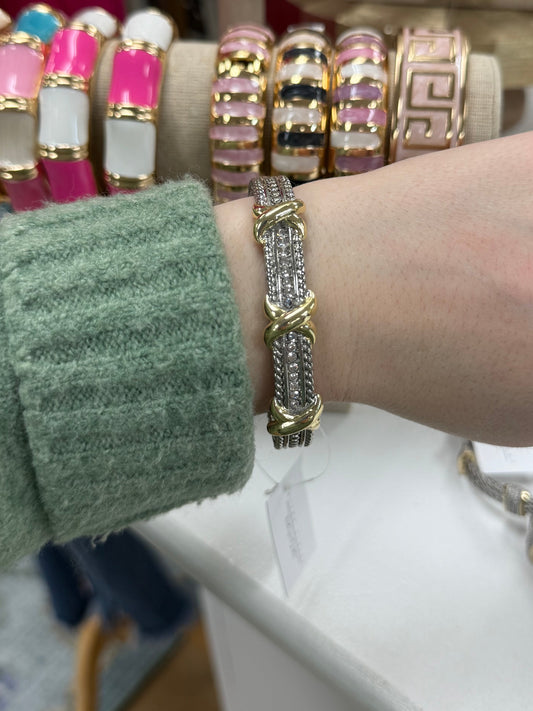 Bethany Silver Bangle Bracelet