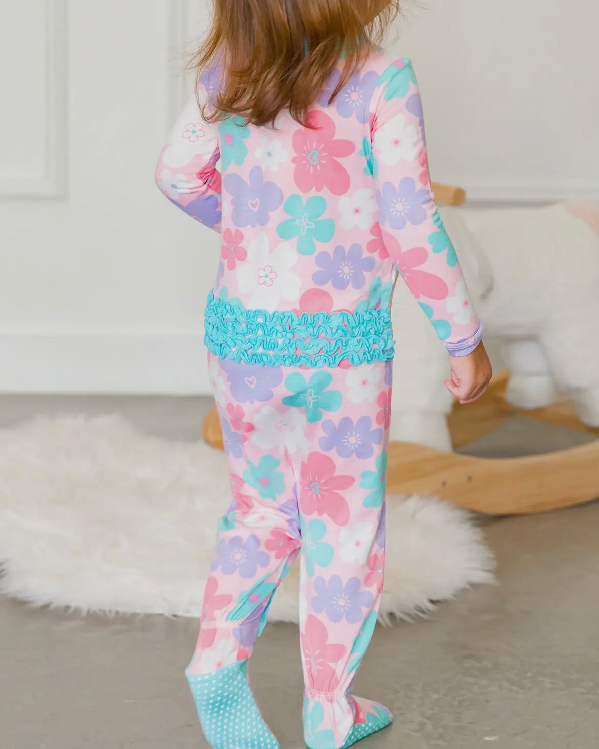 Groovy Garden Footie Pajamas