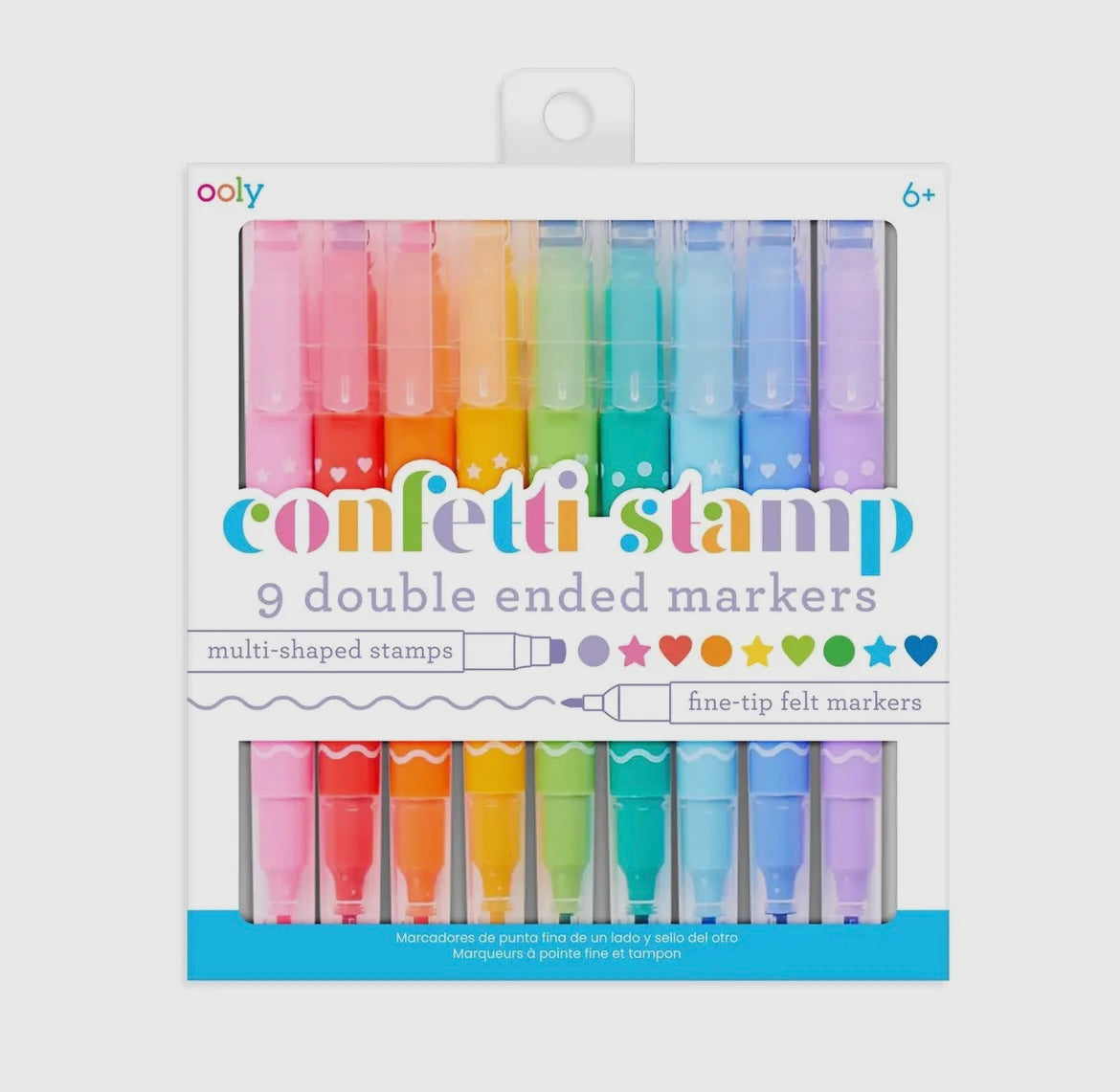 Confetti Stamp Double Ended Markers