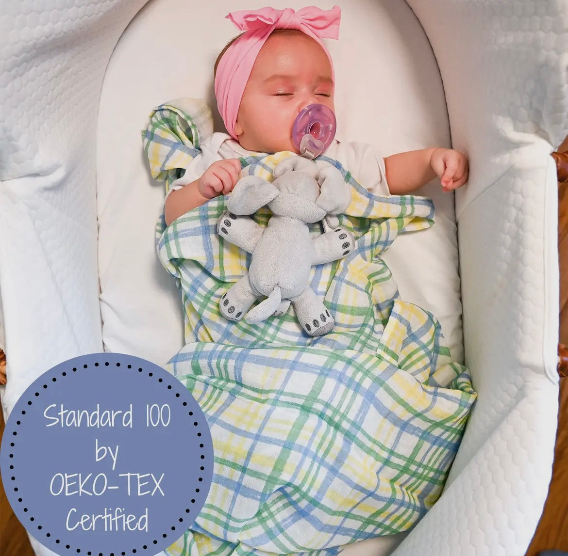Plaid Swaddle Blanket