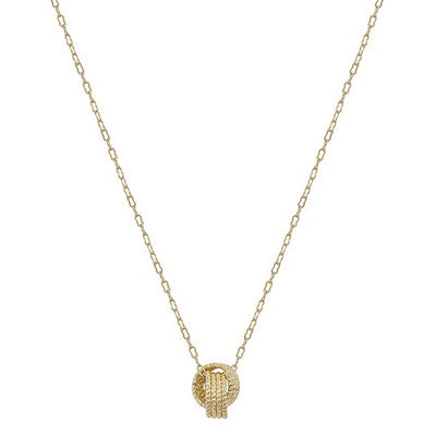 MB - Fay Gold Knott Pendant Necklace