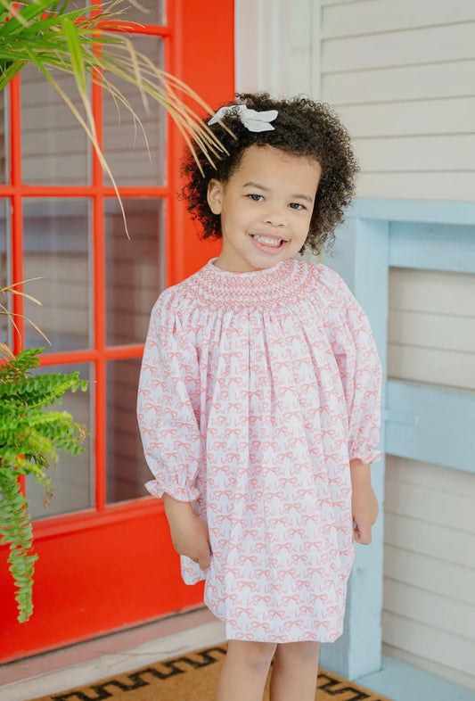 Bows Smocked Helen Dress