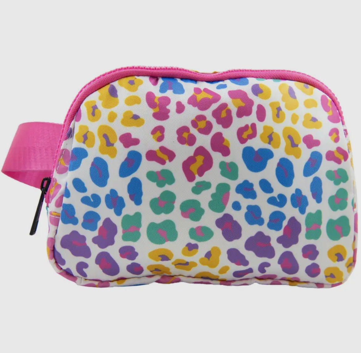 Multicolor Leopard Belt Bag