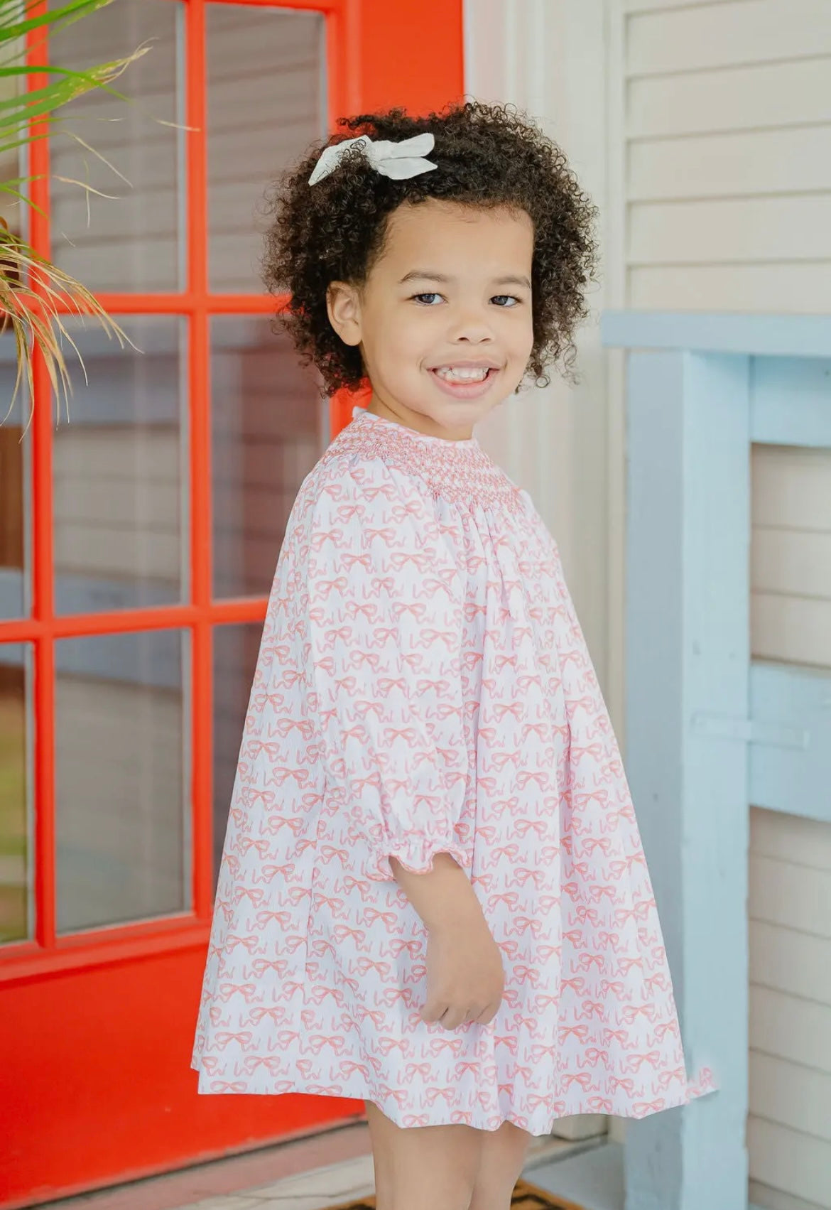 Bows Smocked Helen Dress