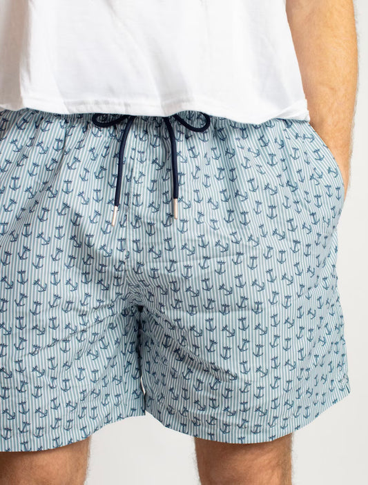 Crown & Anchor Swim Trunks
