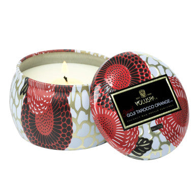 Voluspa Spiced Goji & Tarocco Orange Mini Tin Candle