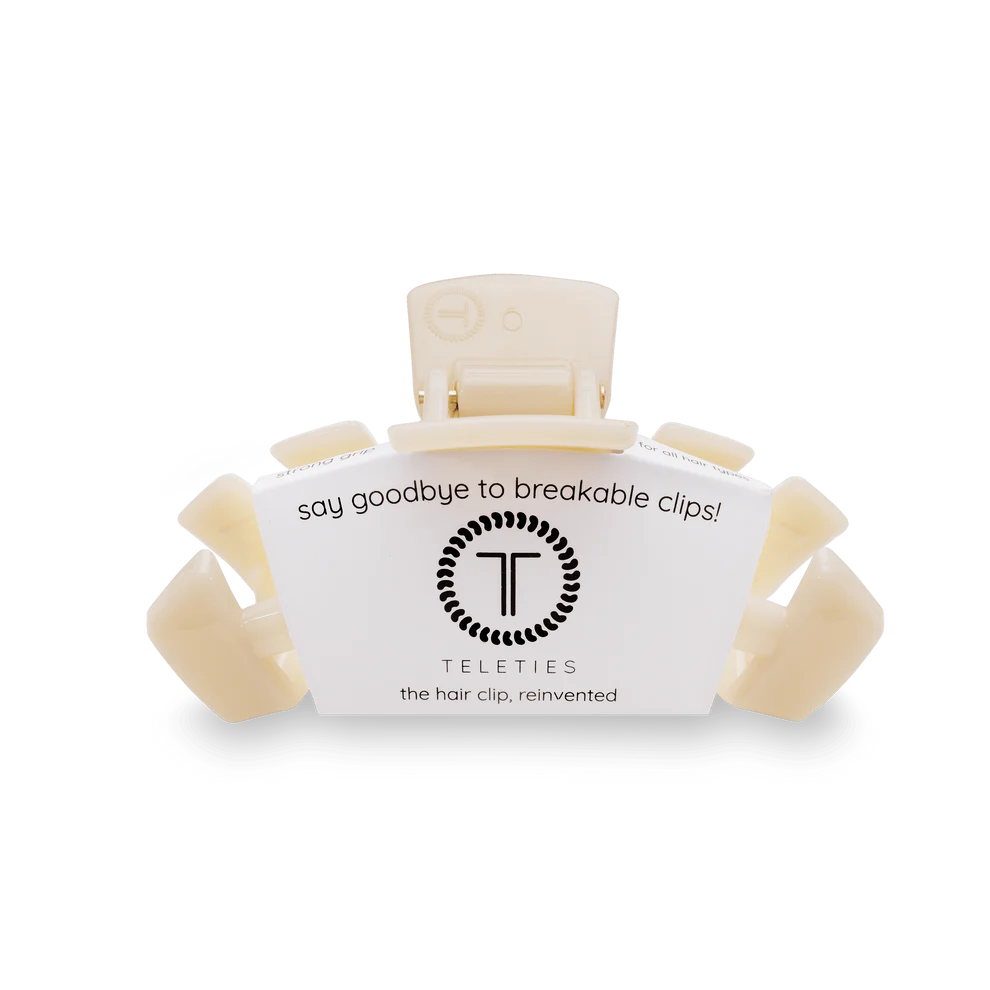 Teleties | Medium | Almond Beige Classic Hair Clip