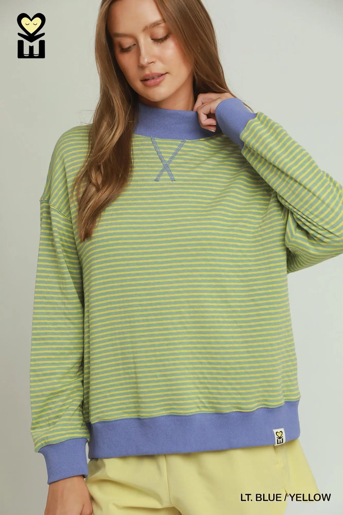 Reversible Stripe & Polka Dot Pullover