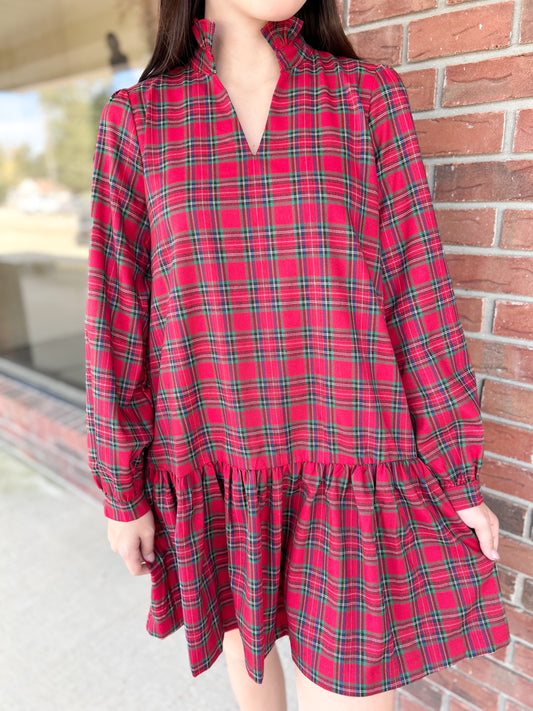 Holiday Spirit Plaid Dress