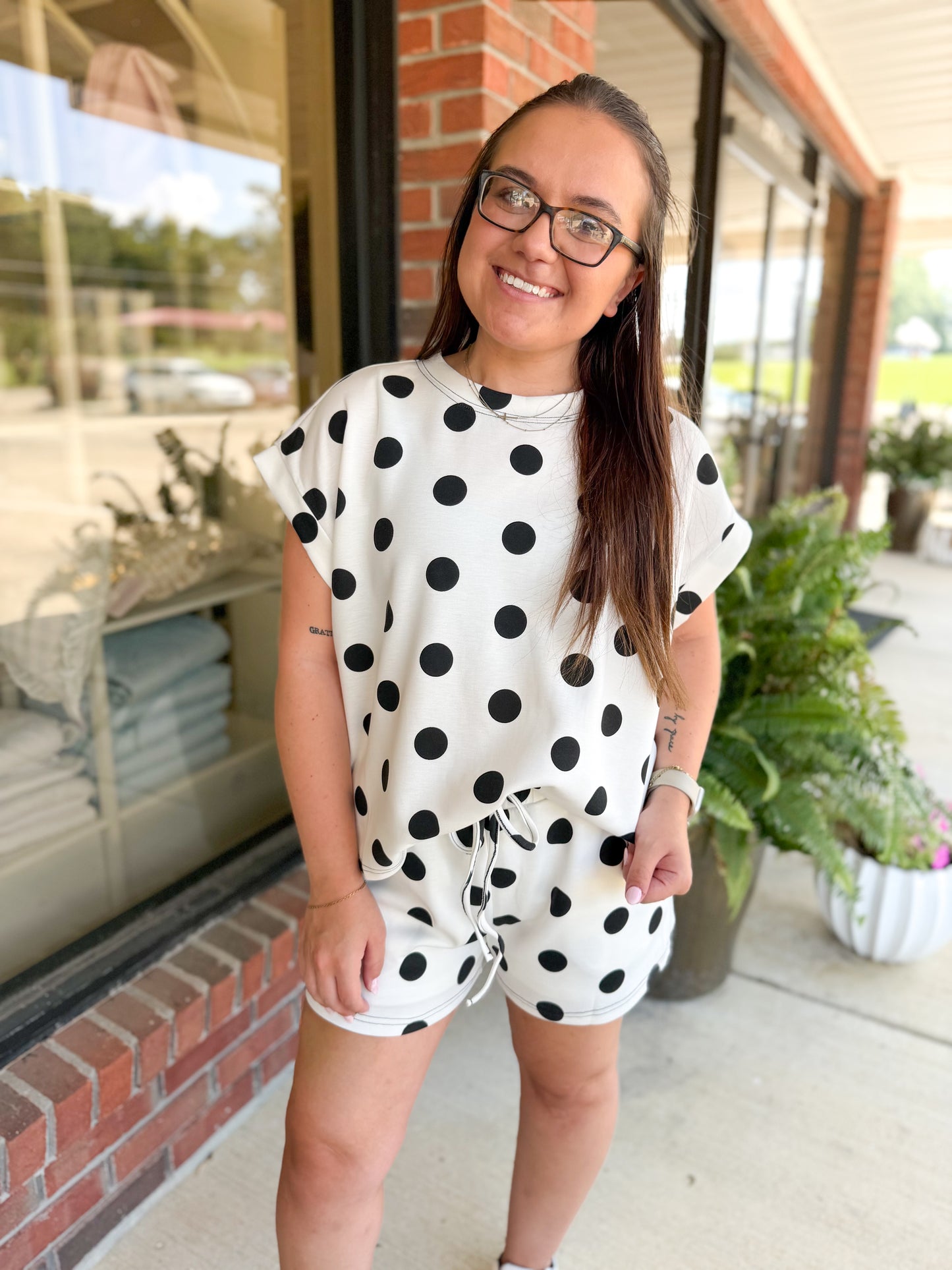 Varsity Dot Black & White Set