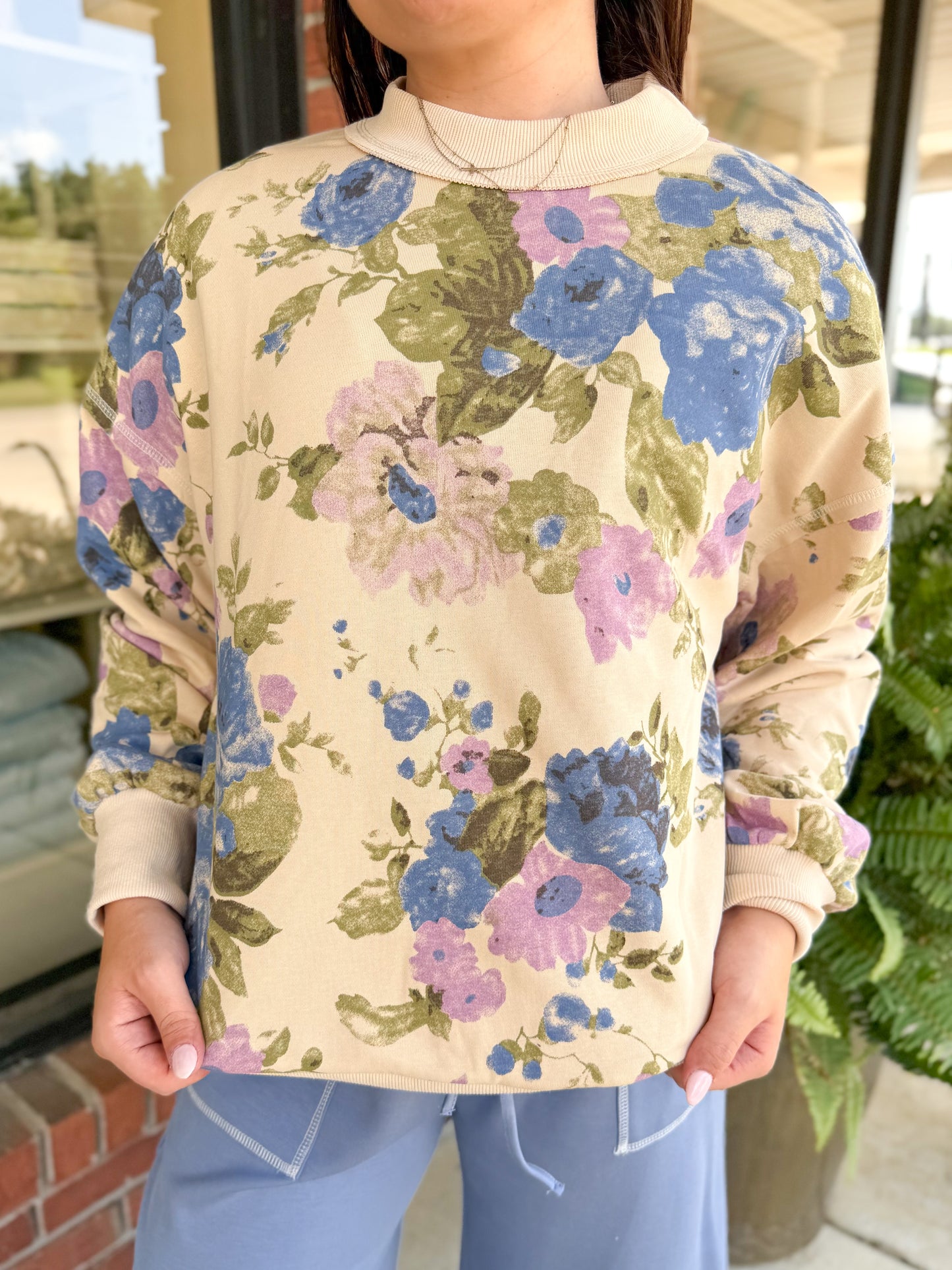 Bristol Cream Floral Sweatshirt