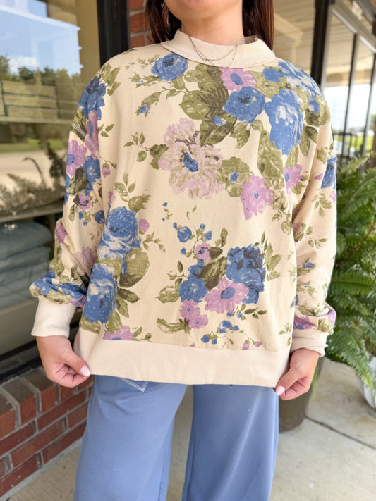 Bristol Cream Floral Sweatshirt