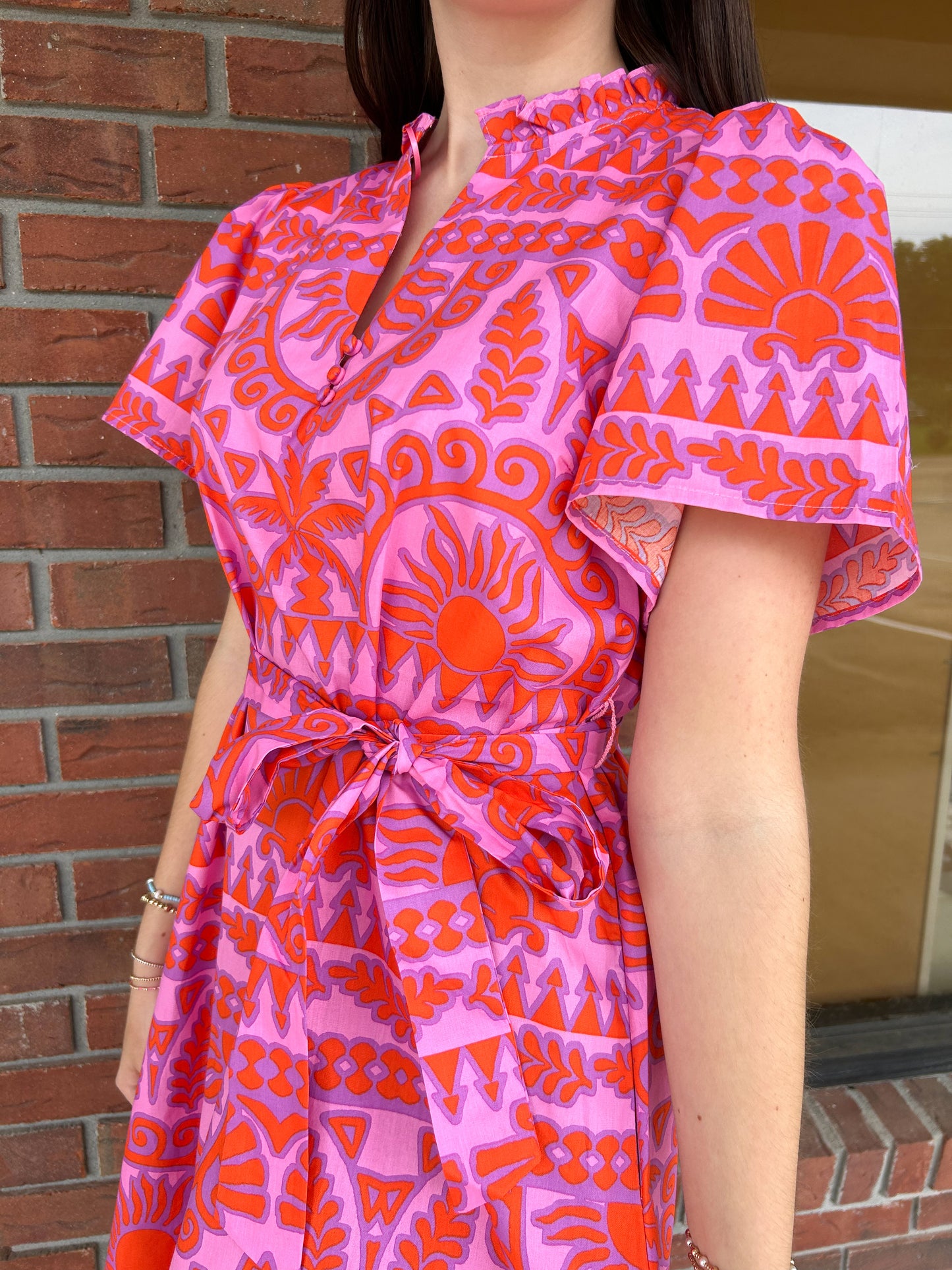 Tarie Tropical Ema Shift Mini Dress