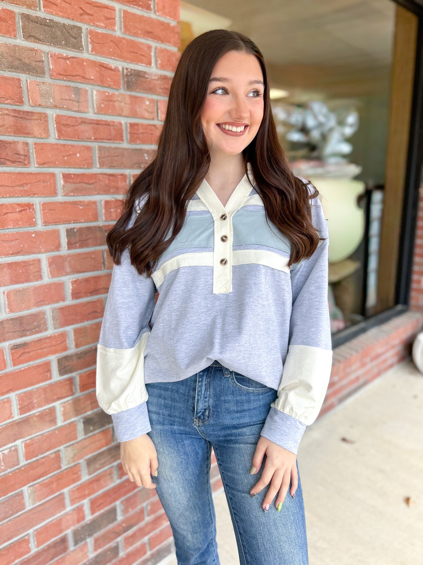 Something Simple Color Block Top