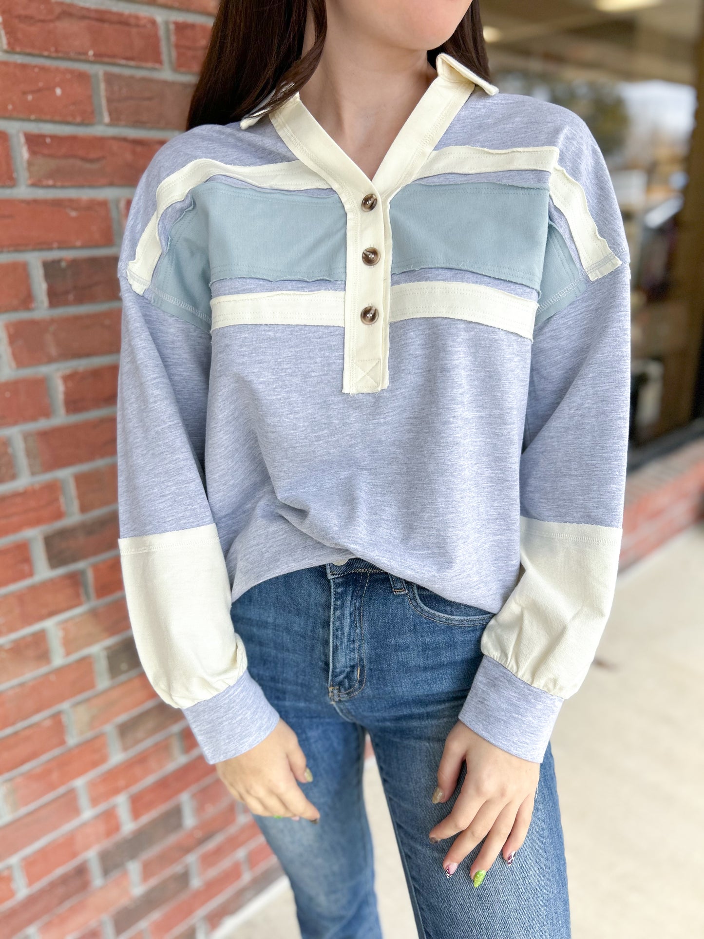 Something Simple Color Block Top