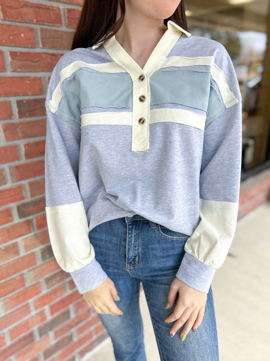 Something Simple Color Block Top