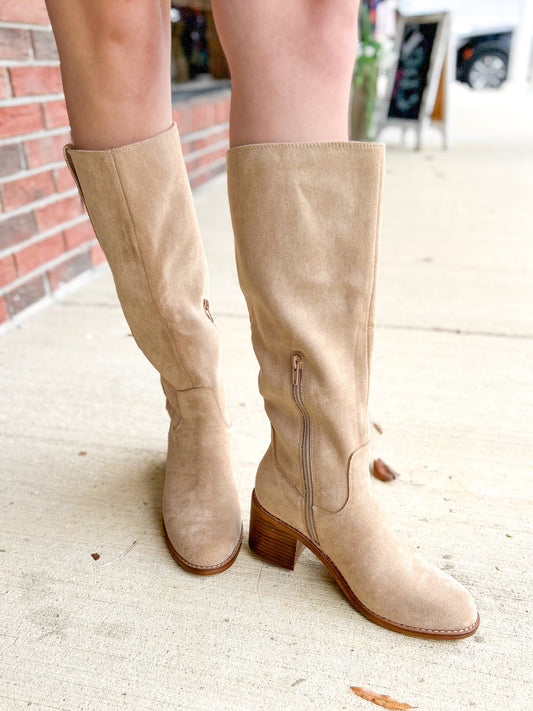 The Harriet | Almond Tall Riding Boot